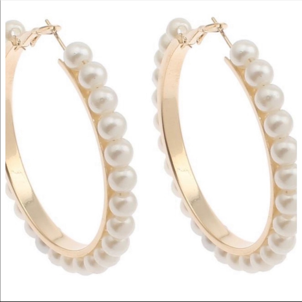 2 For $16 Faux Pearl Earrings